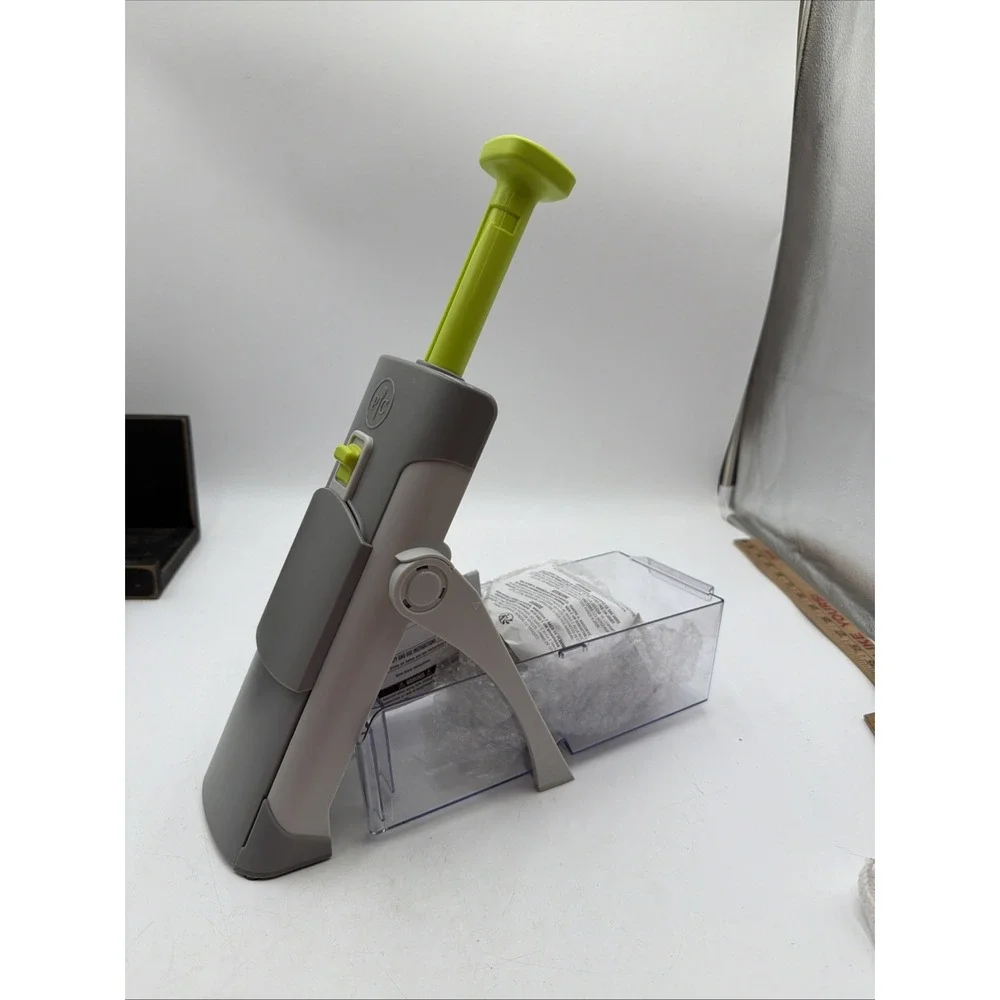 Pampered Chef Rapid-Prep Mandoline Slicer 100351 Gray Green Complete New NWOB
